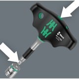 Wera Kraftform Kompakt 400 RA Set 2, con función de trinquete, Llave de tubo negro/Verde