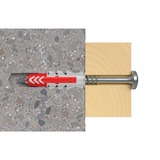 fischer Taco DUOPOWER 6x30 S PH TX, Pasador gris claro/Rojo