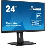 iiyama XUB2492HSU-B6 pantalla para PC 60,5 cm (23.8") 1920 x 1080 Pixeles Full HD LED Negro, Monitor LED negro (mate), 60,5 cm (23.8"), 1920 x 1080 Pixeles, Full HD, LED, 0,4 ms, Negro