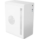 Aerocool CS110 Mini Tower Blanco, Cajas de torre blanco, Mini Tower, PC, Blanco, micro ATX, Mini-ITX, SPCC, Acero, Hogar / Oficina
