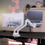 Arozzi Alzare Neo Duo, Soporte de monitor blanco