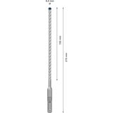 Bosch Expert Broca para martillo SDS plus-7X, Taladro Martillo perforador, Hammer drill bit, 6 mm, 215 mm, Concreto, Piedra, 15 cm