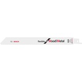 Bosch Hoja de sierra sable S 1022 HF flexible para madera y metal, 100 piezas 
