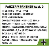 COBI Panzer V Panther Ausf. G "Pudel", Juegos de construcción 