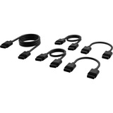 Corsair iCUE LINK kit de cables, 600 / 200 / 100mm, recto negro