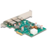 DeLOCK Tarjeta PCIe x1 a 1x USB-C PD 30W ext. + 2 USB 3.2 Gen 1 ext., Controlador USB 
