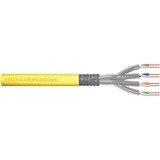 Digitus Cable de instalación de par trenzado S/FTP CAT 7A, AWG 22/1, FRNC-C; LSZH-3 amarillo, AWG 22/1, FRNC-C; LSZH-3, 1000 m, Cat7a, S/FTP (S-STP)