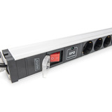 Digitus Regleta PDU con perfil de aluminio, 12 tomas negro/Aluminio
