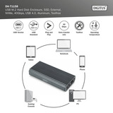 Digitus USB M.2 SSD, Caja de unidades aluminio