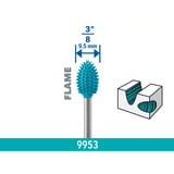 Dremel MAX Power fresadora de tallado, forma de llama 9,5 mm (9953) 
