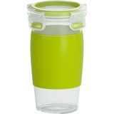 Emsa CLIP & GO Táper 0,45 L Plástico Verde, Transparente 1 pieza(s), Taza verde/Transparente, Táper, Adulto, Verde, Transparente, Plástico, Monocromo, Alemania