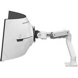 Ergotron Brazo para monitor HX con articulación VHD, soporte de mesa, Soporte de monitor blanco
