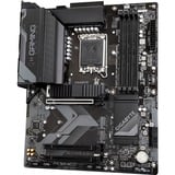 GIGABYTE B760 GAMING X AX Placa Base - Compatible con procesadores Intel Core de 14ª generación, VRM digital de 8+1+1 fases, hasta 7600MHz DDR5 (OC), 3x PCIe 4.0 M.2, Wi-Fi 6E, 2.5GbE LAN, USB 3.2 Gen 2 negro/Gris, VRM digital de 8+1+1 fases, hasta 7600MHz DDR5 (OC), 3x PCIe 4.0 M.2, Wi-Fi 6E, 2.5GbE LAN, USB 3.2 Gen 2, Intel, LGA 1700, Intel® Celeron®, Intel® Core™ i3, Intel® Core™ i5, Intel® Core™ i7, Intel® Core™ i9,..., LGA 1700, DDR5-SDRAM, 256 GB