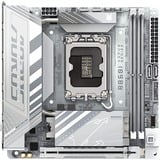 GIGABYTE B860I AORUS PRO ICE Placa base - CPUs Intel Core Ultra, VRM de 8+1+2+1 fases, hasta 9200MHz DDR5, 1xPCIe 5.0 + 1xPCIe 4.0 M.2, LAN 2,5 GbE, WIFI 7, Thunderbolt 4 plateado, VRM de 8+1+2+1 fases, hasta 9200MHz DDR5, 1xPCIe 5.0 + 1xPCIe 4.0 M.2, LAN 2,5 GbE, WIFI 7, Thunderbolt 4, Intel, LGA 1851 (Socket V1), Intel Core Ultra (Serie 1), Intel Core Ultra (Series 2), LGA 1851, DDR5-SDRAM, 128 GB