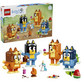 LEGO Bluey La familia de Bluey hecha de piezas LEGO, Juegos de construcción 