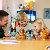 LEGO Bluey La familia de Bluey hecha de piezas LEGO, Juegos de construcción 