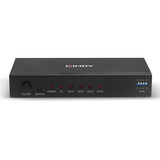 Lindy Splitter HDMI 4K de 4 puertos negro
