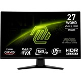 MSI MAG 274CQFDE pantalla para PC 68,6 cm (27") 2560 x 1440 Pixeles Wide Quad HD Negro, Monitor de gaming negro, 68,6 cm (27"), 2560 x 1440 Pixeles, Wide Quad HD, 0,5 ms, Negro
