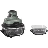 Ninja FN101EUSG, Freidora de aire caliente gris-verde/Transparente