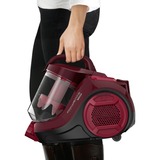 Rowenta Swift Power RO2933 aspiradora Aspiradora cilíndrica 750 W Sin bolsa, Aspiradora de suelo rojo, 750 W, Aspiradora cilíndrica, Sin bolsa, Ciclónico, 77 dB, Negro, Borgoña