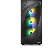 Sharkoon Rebel C80G RGB , Cajas de torre negro