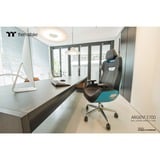Thermaltake ARGENT E700 Silla para videojuegos de PC Negro, Asientos de juego negro, Silla para videojuegos de PC, 150 kg, 170 cm, 190 cm, Plata, Aluminio