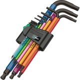 Wera 950/7 Hex-Plus Multicolour Magnet 1 juego de llaves Allen, 7 piezas, Destornillador 