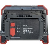 Wiha Proyector de obra a batería 30 vatios, Foco de obra negro/Rojo