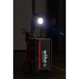 Wiha Proyector de obra a batería 30 vatios, Foco de obra negro/Rojo