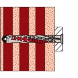 fischer DuoXpand 8x100 T, 562150, Pasador gris claro/Rojo