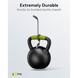 goobay Cable Ethernet USB-A 3.2 Gen1 conector > conector RJ-45, Adaptador de red negro/Plateado