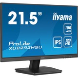 iiyama ProLite XU2293HSU-B7 pantalla para PC 54,6 cm (21.5") 1920 x 1080 Pixeles Full HD LED Negro, Monitor LED negro (mate), 54,6 cm (21.5"), 1920 x 1080 Pixeles, Full HD, LED, 1 ms, Negro