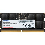 ADATA AD5S56008G-S módulo de memoria 8 GB 1 x 8 GB DDR5 262-pin SO-DIMM, Memoria RAM negro, 8 GB, 1 x 8 GB, DDR5, 5600 MHz, 262-pin SO-DIMM