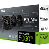ASUS Prime -RTX5060TI-16G NVIDIA GeForce RTX 5060 Ti 16 GB GDDR7, Tarjeta gráfica GeForce RTX 5060 Ti, 16 GB, GDDR7, 128 bit, 7680 x 4320 Pixeles, PCI Express 5.0