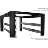 Alphacool Rack de servidor de marco abierto ES 19", Rack, caja de servidor negro