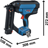 Bosch Clavadora de madera a batería GNH 18V-50-2M Professional solo, 18Volt, Nagler azul/Negro