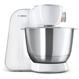 Bosch MUM58231 robot de cocina 1000 W 3,9 L Blanco blanco/Plateado, 3,9 L, Blanco, 3 discos, Acero inoxidable, Plástico, Acero inoxidable, 1000 W
