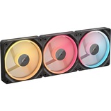 Corsair iCUE LINK LX120-R RGB Reverse, Ventilador negro