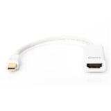 Digitus Cable adaptador mini DisplayPort > HDMI, Full HD blanco