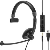 EPOS | Sennheiser SC 45 USB MS, Auriculares con micrófono negro