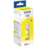 Epson 113 EcoTank Pigment Yellow ink bottle, Tinta Amarillo, Epson, Ecotank ET-5880, EcoTank ET-5850, EcoTank ET-5800, EcoTank ET-16650, EcoTank ET-16600, 6000 páginas, 70 ml, Pigment