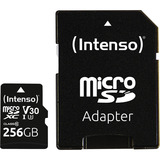 Intenso UHS-I Professional 256 GB microSDXC, Tarjeta de memoria negro