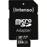 Intenso UHS-I Professional 256 GB microSDXC, Tarjeta de memoria negro