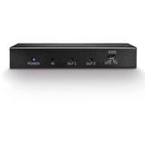 Lindy 38235 divisor de video HDMI 2x HDMI, Splitter HDMI negro, HDMI, 2x HDMI, 3840 x 2160 Pixeles, Negro, Metal, CE, FCC, RoHS, REACH, California Proposition 65