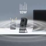 Logitech 980-001295 altavoz Negro Inalámbrico y alámbrico 5 W, Altavoces de PC negro, 2.0 canales, Inalámbrico y alámbrico, 5 W, Negro