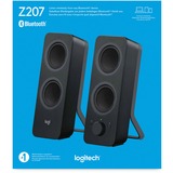 Logitech 980-001295 altavoz Negro Inalámbrico y alámbrico 5 W, Altavoces de PC negro, 2.0 canales, Inalámbrico y alámbrico, 5 W, Negro