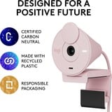 Logitech Brio 300 Cámaras web, Webcam rosa, 2 MP, 1920 x 1080 Pixeles, Full HD, 30 pps, 1280x720@30fps, 1920x1080@30fps, 720p, 1080p