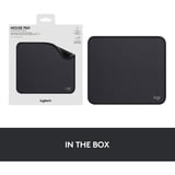 Logitech Mouse Pad - Studio Series Grafito, Alfombrilla de ratón negro, Grafito, Monocromo, Nylon, Poliéster, Caucho, Base antiderrapante