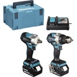 Makita DLX2533TJ, Destornillador azul/Negro