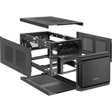 Sharkoon QB One Negro, Cajas de torre negro, PC, Negro, Mini-ITX, 15 cm, 31,5 cm, 14,5 cm